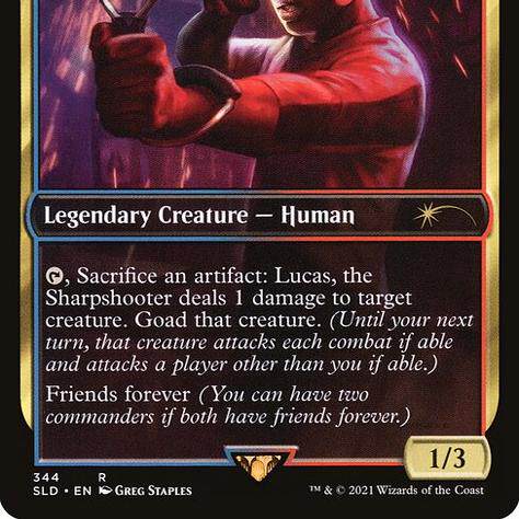 万智牌 Lucas, the Sharpshoote 英文 平 Secret Lair SLD