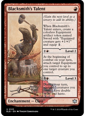 呆呆龙 万智牌 打铁匠才能 Blacksmith's Talent 0125 平/闪