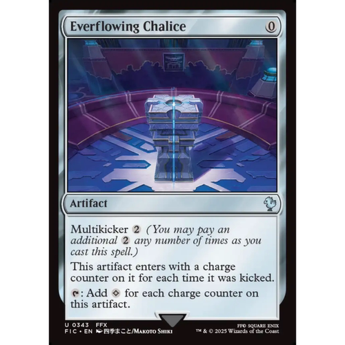万智牌 汩汩圣杯 Everflowing Chalice 平/闪/扩画 最终幻想