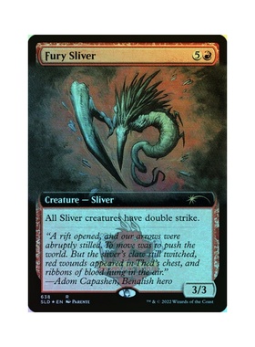 呆呆龙卡牌 万智牌 闪 怒火裂片妖 英文 secret Lair SL 红色