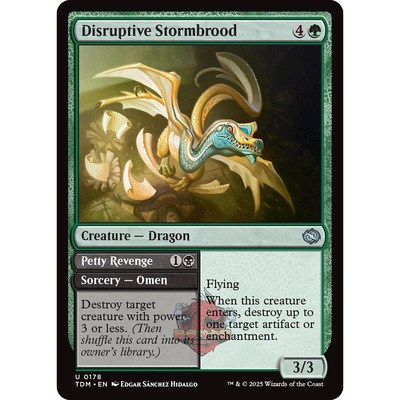 鞑契 龙岚录 平/闪/扩画 Disruptive Stormbrood 搅生袭暴龙