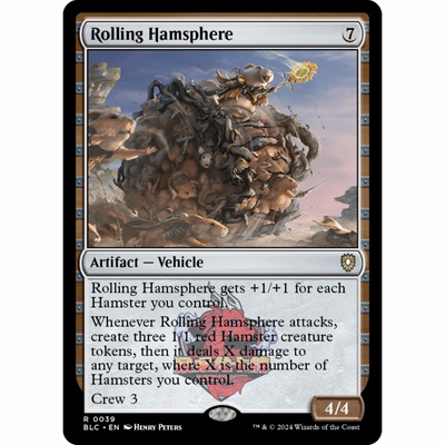 万智牌 BLC 翻滚仓鼠球 Rolling Hamsphere 039 斑隆洛指挥官 金