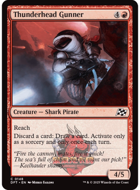 万智牌 雷头炮手 Thunderhead Gunner 英文 平/闪/异画 乙太漂移