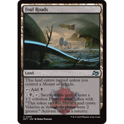 万智牌 秽沼路段 Foul Roads 英文 平/闪/异画 乙太漂移 黑色 银