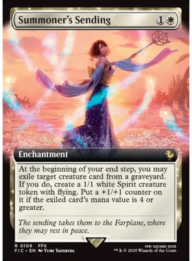 万智牌 Summoner's Sending 扩画 最终幻想 白色 金