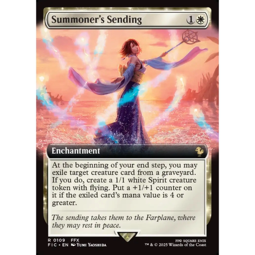 万智牌 Summoner's Sending 扩画 最终幻想 白色 金
