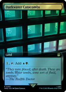 呆呆龙卡牌 万智牌 闪 黑水陵墓 扩画 潮涌 英文 神秘博士 地 金