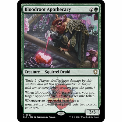 万智牌 血根药师 Bloodroot Apothecary 27 斑隆洛指挥官 绿色 金