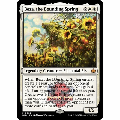 万智牌 跃动新春贝萨 Beza, the Bounding Spring 0002 平/闪
