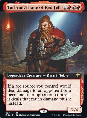 万智牌 赤岭邑主托班 简中/英文 平/闪 扩画/平 艾卓王权 红色 金