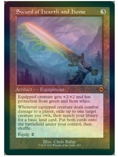 呆呆龙卡牌 万智牌 桑梓剑 摩登新篇2 英文 闪 日印 老框