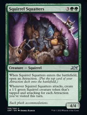 呆呆龙 万智牌 英文 平 鸡飞4 Squirrel Squatters