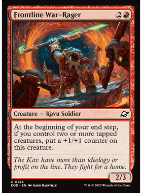 呆 万智牌 前线战怒兵 Frontline War-Rager 平/闪 虚空边域 EOE