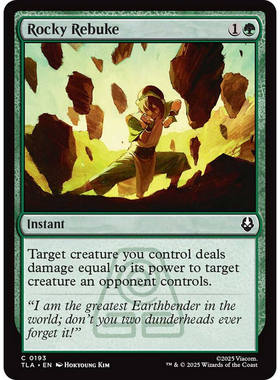万智牌 rocky rebuke 坚石反斥 TLA 平/闪