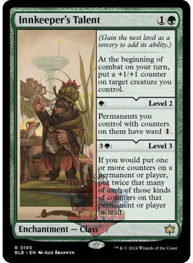 呆呆龙 万智牌 旅店主才能 Innkeeper's Talent 0180 平/闪