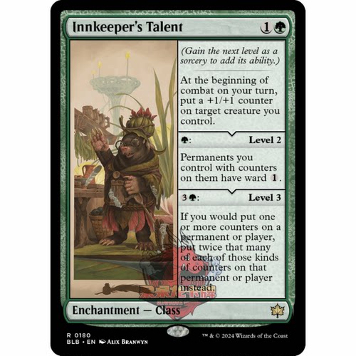 呆呆龙 万智牌 旅店主才能 Innkeeper's Talent 0180 平/闪