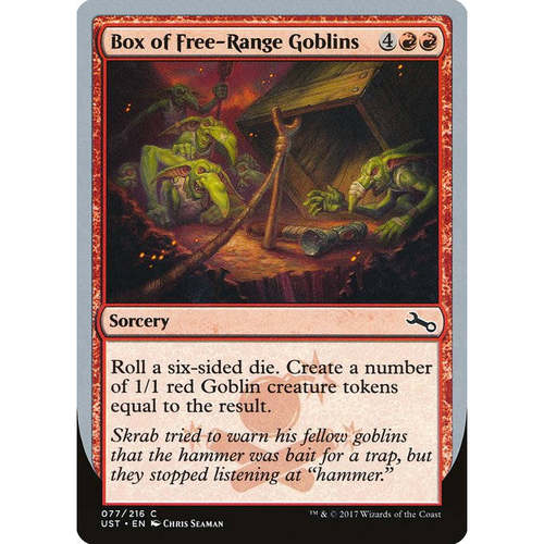 呆呆龙卡牌 万智牌 Box of Free-Range Goblins 闪 英文 鸡飞3
