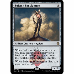 万智牌 BLC 黯色幻影 Solemn Simulacrum 284 斑隆洛指挥官 无色