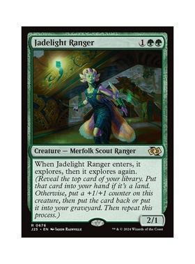 呆呆龙卡牌 万智牌 Jadelight Ranger 速战2025 j25 绿色 金