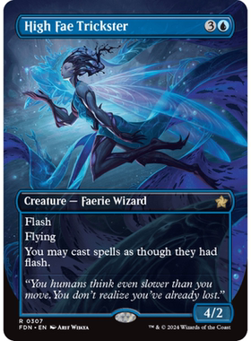 至高仙诈术师 High Fae Trickster 平/闪/异画 基石构筑 FDN 蓝色