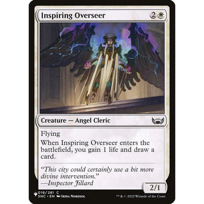 万智牌 SNC 18 inspiring overseer 励志监管使 the list