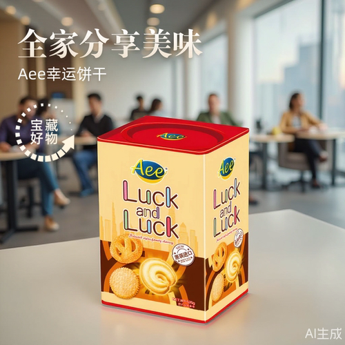 原装进口Aee家庭什锦夹心小圆饼干礼罐高端日节送礼办公室下午茶