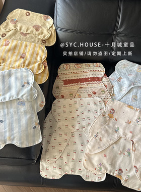 手作A类100棉四层纱小宝宝吸汗巾