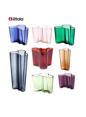 iittala花瓶花摆件玻璃花器