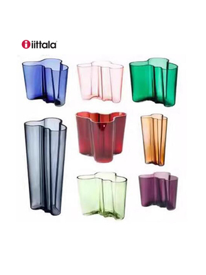 iittala花瓶花摆件玻璃花器