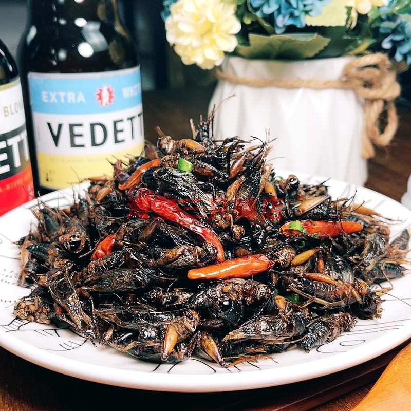 食用昆虫新鲜油炸蟋蟀烧烤油葫芦即食小蛐蛐虫子美食山东地方特产