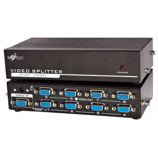 3508 高清8口VGA分配器 投影仪 迈拓 电脑接电视 350MHZ 包邮