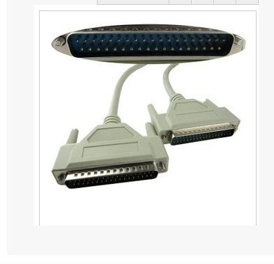 纯铜DB37公对公 公对母线 37P对37P线 数据线 DB37P连接线 1.5米3