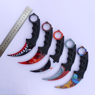 CSGO游戏周边蝴蝶未开刃练习蝴蝶折叠甩手花式 爪刀玩具梳子模型