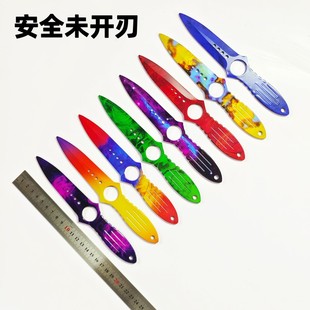 CSGO周边实体渐变大理石淬火红多普勒未开刃骷髅刀游戏道具模型