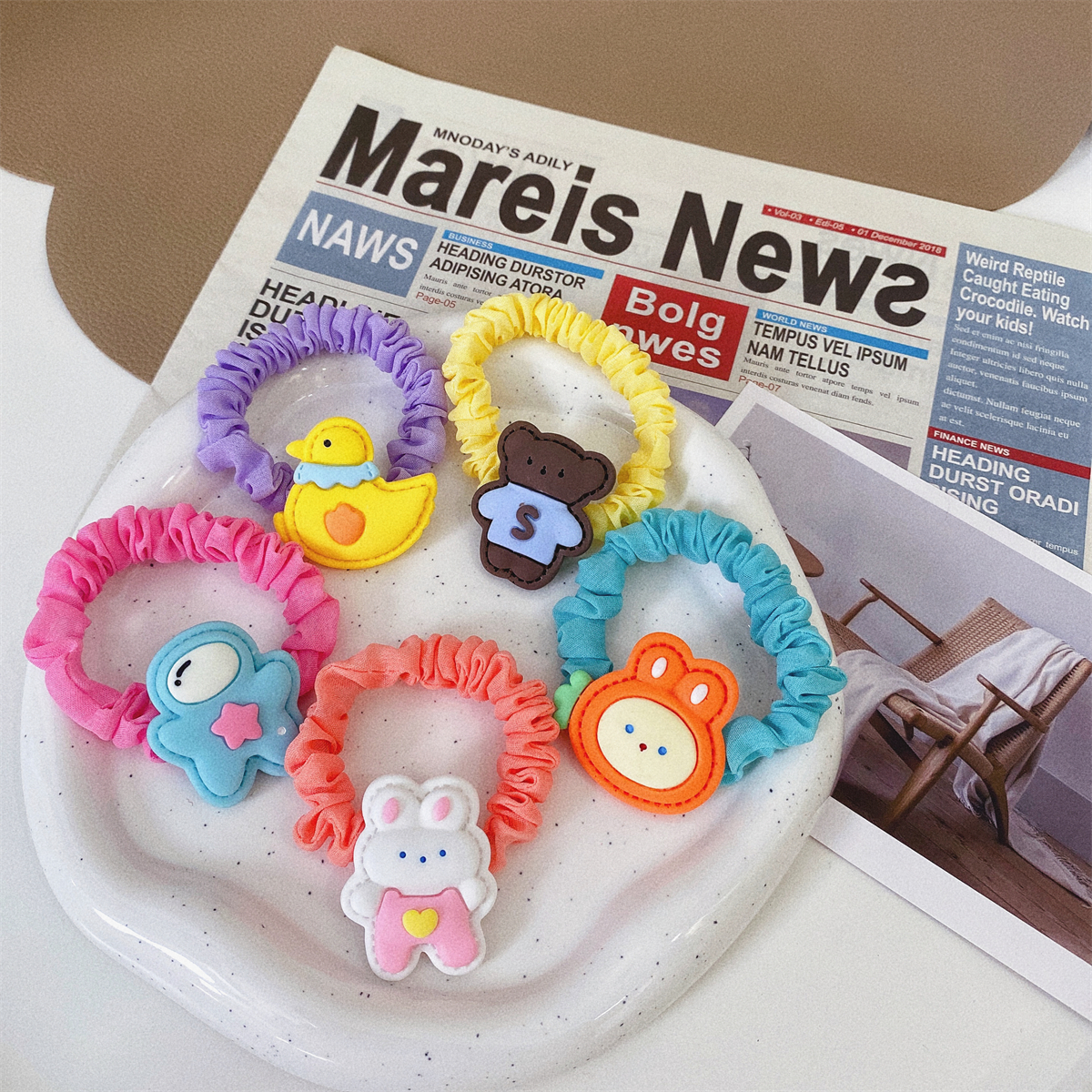 百搭可爱卡通系列肠圈发绳