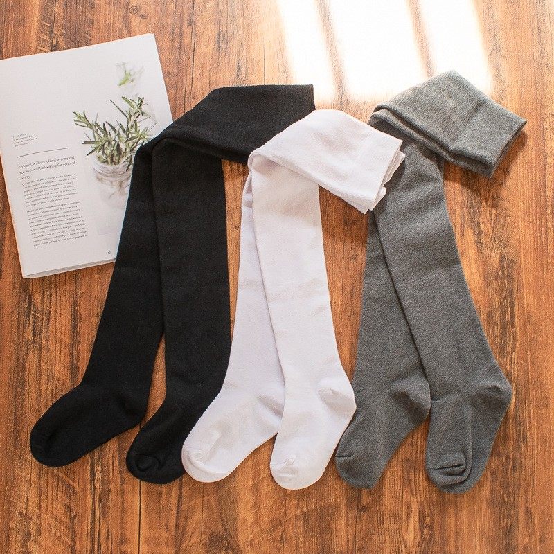 儿童连裤袜女童中厚纯棉深灰色打底裤黑白纯色全棉学生舞蹈袜春秋,童装/婴儿装/亲子装,儿童袜子(0-16岁),淘宝优惠券,粉丝福利购,淘宝优惠卷