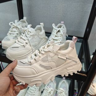 轻便舒适显脚小8826 厚底跟高休闲运动老爹鞋 印象女鞋 2025夏季