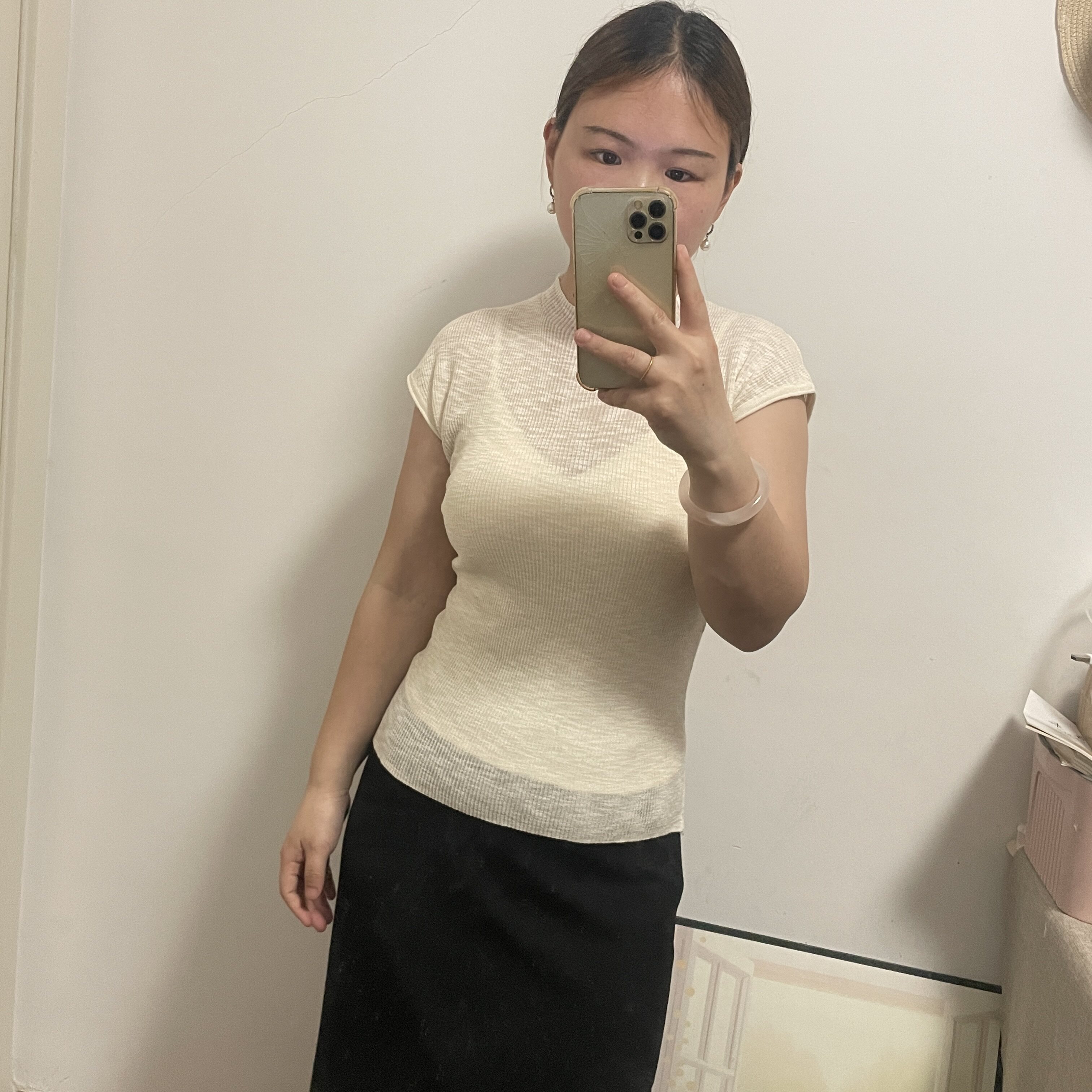 立领针织衫女春夏外穿无袖上衣时尚百搭T恤气质坎肩短款背心小衫
