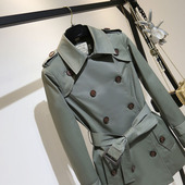 2026新款 今年流行女款 春秋小个子贵夫人洋气 风衣外套女中长款 新款