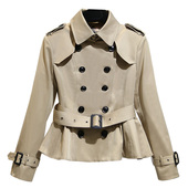 春款 外套春秋流行 小个子春装 修身 春 今年早春风衣女短款 2026新款