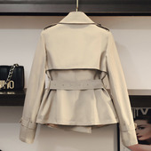 日式 洋气短款 今年女春秋2026年新款 法式 女士 小个子风衣春外衣春款