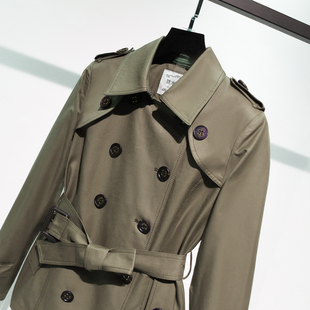 2026新款 秋季 女款 小个子女士巨好看 正流行短风衣外套女正肩短款