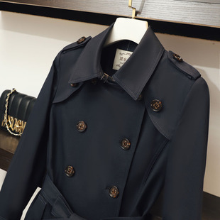 女风衣2026新款 小个子英伦风今年流行外套气质高端大气大衣 中长款