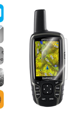适用于Garmin佳明 GPSMAP 62 64 62sc 64st 65sr 65 钢化膜玻璃贴膜