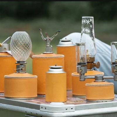 精致露营户外野营230g扁气罐收纳皮套火枫气罐保护套450g高山炉灶