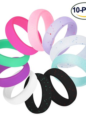 2.7mm宽硅胶戒指 亚马逊跨境热销个性潮流环保硅胶指环厂家直销