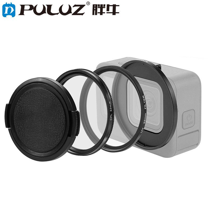 PULUZ适用于GoPro HERO11 Black CPL+UV滤镜 带适配器转接环套装