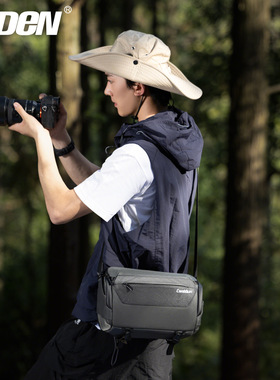 CADeN卡登 休闲相机包 防泼水单肩摄影包一机两镜户外相机收纳包