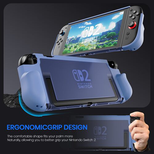 适用任天堂switch2游戏机半透明软胶套NS2收纳盒 switch2保护壳