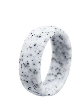 亚马逊硅胶戒指欧美流行8.7mm大理石纹指环wedding rings戒小红书